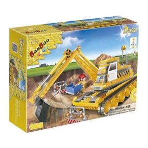 Escavatore Cingolato da Cantiere in Mattoncini BanBao 8519 (Compatibile LEGO)