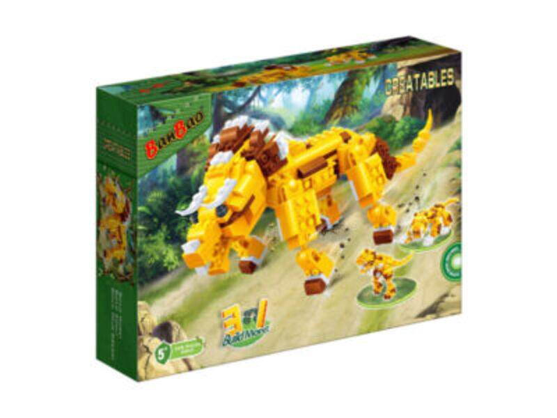 BanBao 6852 Creatables 3in1 – Creatura Preistorica: Set Costruzioni 328 Pezzi
