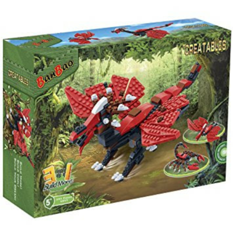 BanBao 6855 Creatables 3in1 – Drago Preistorico: Set Costruzioni 286 Pezzi