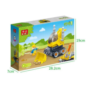 BanBao Learning Tools - Bulldozer da Costruzione a Mattoncini (Set 9711)