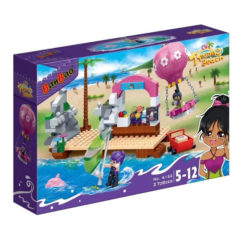 New Trendy Beach - Isola Tropicale Sea Island Giocattolo (Set BanBao 6152)